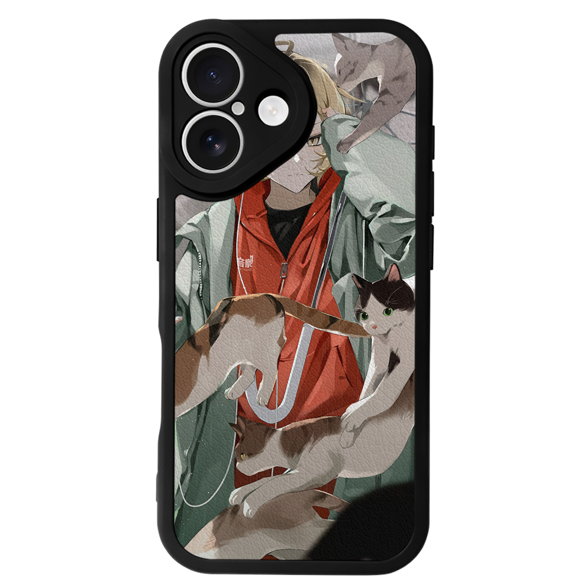 （画像用） ハイキュー!! Haikyu!! 【iPhone 16シリーズ対応】シリコンスマホケース（レザー調） 材質：シリコン